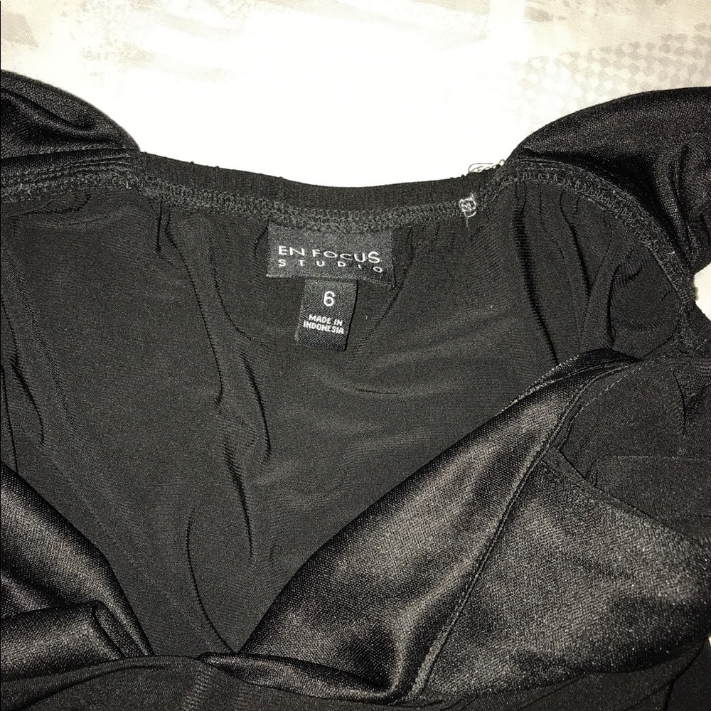 Black skintight dress
